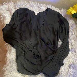 Silky black blouse